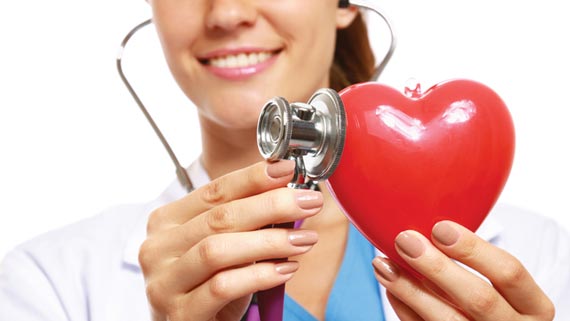 "Illustration showing a healthy heart and a heart affected by cardiac amyloidosis, highlighting the difference in structure."